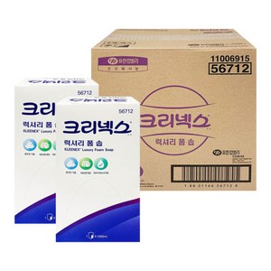 크리넥스거품비누 럭셔리폼 솝 1000ml /(56712) 6개 1박스, 56712_럭셔리 폼 솝 1000ml 6개 한박스, 1L