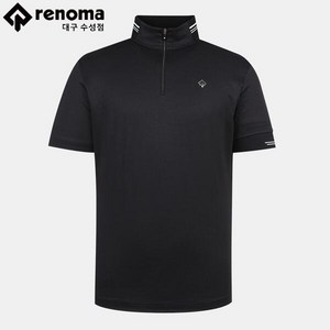 레노마골프 남성 등판 타공 하이넥 반집업 반팔 티셔츠 RMTHM2153-199