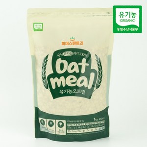 파머스팬트리 국산 유기농 오트밀 국산 귀리 100%, 1kg, 1개