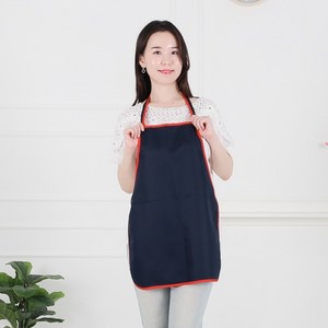 클린유니폼 식당 손님 손님용 앞치마 4컬러, 목걸이형-네이비, 1개