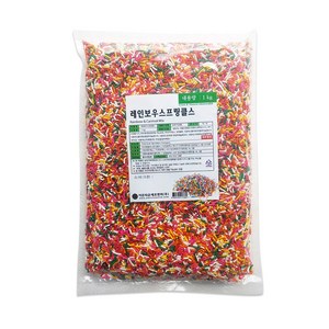 이든타운 레인보우 스프링클스 1kg(디저트 사탕 케익), 1kg, 1개