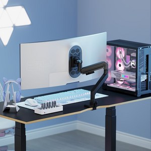 엔산마운트 UHML 울트라 시리즈 초고중량 스프링 싱글듀얼모니터암 모니터거치대 57인치, UHML-15, 블랙, 1개