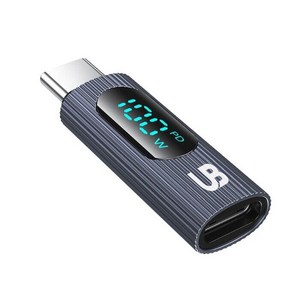 UB 100W OTG 디스플레이 젠더 C타입, 1개, 그레이, 38.5mm