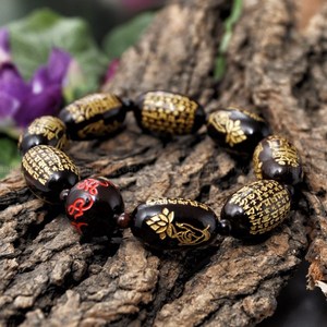 만자몰 NHB-25연꽃씨앗 육자진언 전체광명진언 8부적 불교염주팔찌 불교용품