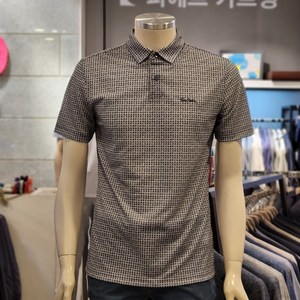 피에르가르뎅 캐주얼[동아강북] 22년 SS 남성 여름 스판 반팔카라티 폴리PQ 잔잔패턴 DTP PMTS2907 - 7866