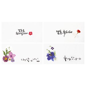 어버이날 용돈봉투 압화현금봉투 부모님용돈봉투 현금선물 캘리그라피봉투 축하봉투 경조사봉투 결혼축하봉투 축의금봉투 사랑합니다 오래오래건강하세요, 축하시리즈(4매)