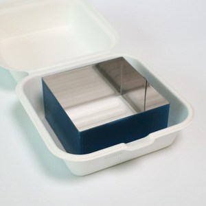 웰베이킹 초미니 사각 무스링 무스틀 (9cm) (높이5cm), 1개