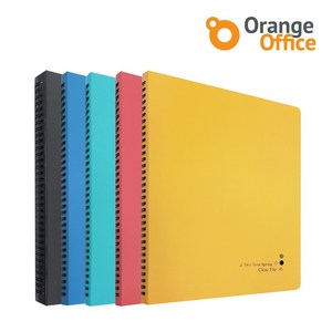 오렌지오피스 친환경 파일 A4 고급 하드 투톤 스프링 소프트원터치화일 40매, 민트, 1개