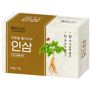 동산 C&G 동산인삼비누, 100g, 6개