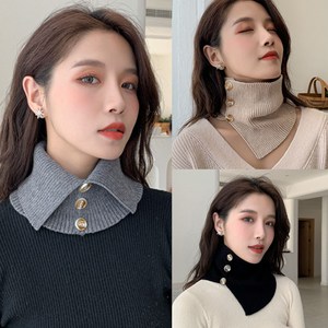 1+1 스칼렛 넥워머 2way 버튼업 넥워머 목폴라 목토시, 그레이/그레이