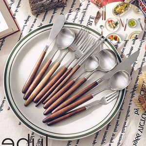 에비히슈테른 옻칠 커트러리 업소용 호텔 카페 선물용 커플 선물, 07. 디너포크, 원컬러, 1개