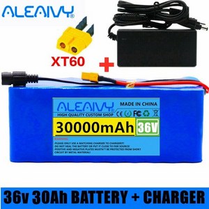 전기 자전거 스쿠터용 리튬 이온 배터리 팩 BMS 및 포함 36V 30Ah 1000W 42V, 1개