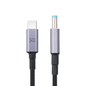 JA307 Coms USB C타입 PD to DC (외경 5.5 내경 2.1) 노트북 전원 변환 충전 케이블 1.8M / 20V 7A 140W