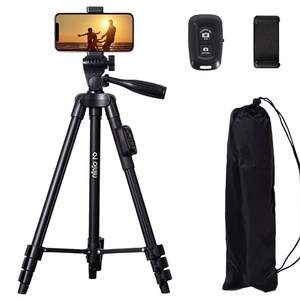 오주주 프리미엄 4단 삼각대 리모컨 세트, OJU-802B(블랙)