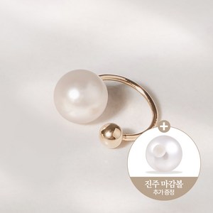 쥬넬 14K 진주 커브 연골 피어싱(4 size)