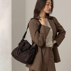 하이루프 투포켓숄더백 플라워 레오파드 호피 크로스백 에코백