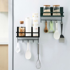 모나코올리브 냉장고 자석 후크 사이드랙, 후크 사이드랙 블랙, 1개