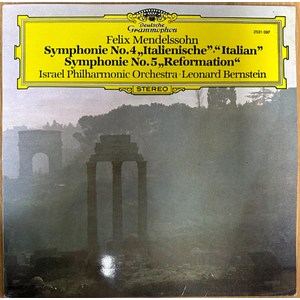 중고LP) Mendelssohn - Symphonie No.4 Italian/No.5 Refomation (멘델스존/레오나드 번스타인) EX+/NM