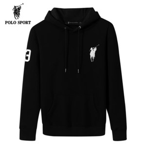 미국 POLO 커플 후드티 오버핏 남녀공용 후드티 Over Size 커플티 해외직구 홍콩 행사 제품 (6Color), 블랙