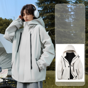 바로문 남녀공용 2in 1 바람막이 점퍼 방수 등산 자켓