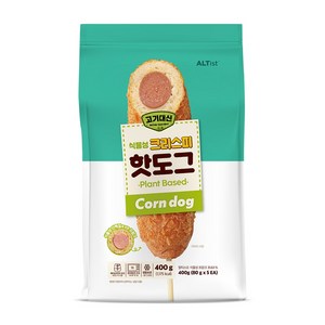 고기대신 식물성 크리스피 핫도그 5개입, 400g, 1개