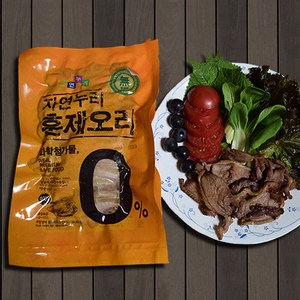 자연누리 천연허브 무항생제 훈제오리 슬라이스, 400g, 2개