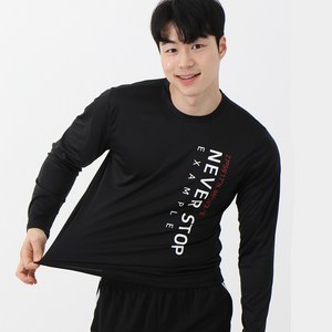 이그잼플 남성 아이스 쿨 긴팔티 빅사이즈 기능성 네버스탑 남자 긴팔 티셔츠