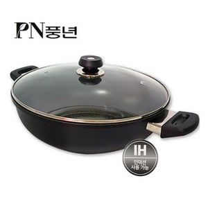 PN풍년 1954 손주물 IH 대용량 궁중팬, 34cm, 1개