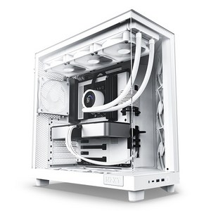 [NZXT] H6 Flow [미들타워] [매트 화이트], 선택하세요, 1개