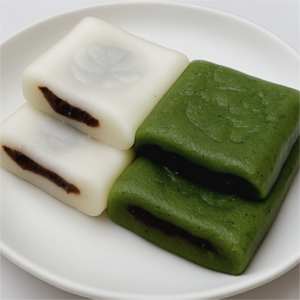 [셀브] 2색앙금절편떡 백1kg+쑥1kg 굳지않는 앙꼬 절편 간식떡 46-50 (개별포장), 1kg, 2개
