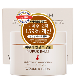 위자드조선 기미개선159% 트라넥삼산 정품 피부과 약국 대용량 기미크림 누룩밤, 1개, 100ml