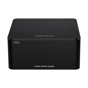 [1년AS] 토핑 TOPPING P50 저소음 선형 전원 공급 장치 DX3PRO/E30II/E50/D10S 등 지원, Black