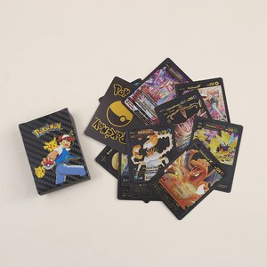 크룽월드 포켓몬 pokemon 55 카드 (블랙 금박) 영어버전 선물, 블랙영어, 1개