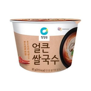 청정원 얼큰 컵쌀국수, 92g, 4개