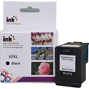 HP63 잉크 재생잉크 4배 특대용량 HP2130 2131 2132 4650 5255, HP63XL 컬러 특대용량 컬러, 1개