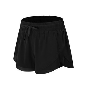 동방 여름 에어 속건 스포츠 반바지 여 빅사이즈 누빔방지 요가팬츠 마라톤 런닝 피트니스 3부 팬츠