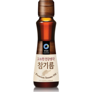 청정원 고소한 건강생각 참기름, 1개, 160ml