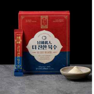 남해진인 22가지 국내산 자연재료 남해 멸치 코인 육수 분말 더진한 육수다, 1박스, 200g