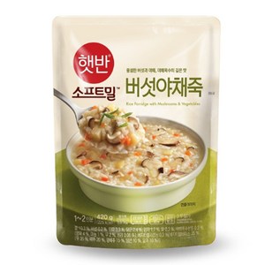 비비고 버섯야채죽, 420g, 10개