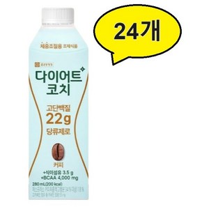 종근당건강 다이어트코치 커피, 280ml, 24개