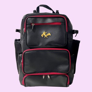 나인 백팩 NX21-924 블랙 레드 야구 레포츠 가방, 블랙+레드