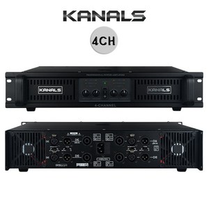 카날스 BK4-4800(3200와트/8옴) 4체널 파워앰프 전문가용 행사장 공연장 교회 강당 PA용 EGSM