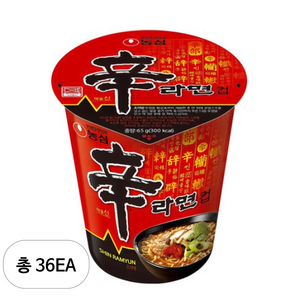 농심 신라면 컵 65g, 36개