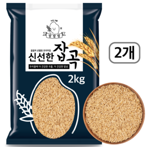 [쌀쌀쌀] 캐나다 청정 귀리, 2개, 2kg