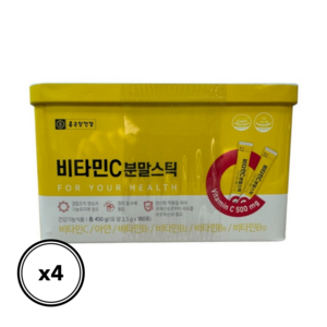종근당건강 비타민C 분말스틱, 450g, 4개