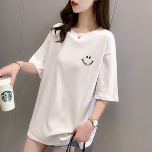 [1+1] 어반레이디 초특가 에이비 스마일 프린팅 데일리 반팔 티셔츠 반티