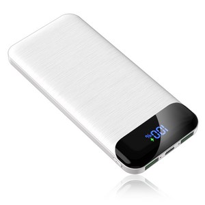 KLIFE 고속충전 대용량 보조배터리 10000mAh PD 22.5W QC3.0 잔량표시, 화이트-10000mah