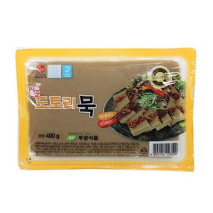 시골도토리묵 400gX10개 식당 밑반찬용 대용량 업소용 도토리묵, 10개, 400g