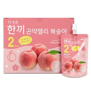 더존건강 더조은 한끼곤약젤리 복숭아 10개입, 150g, 1개