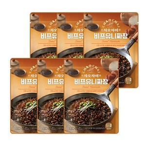 차오차이 비프유니짜장 180g x 6 EA/전자레인지용, 6개